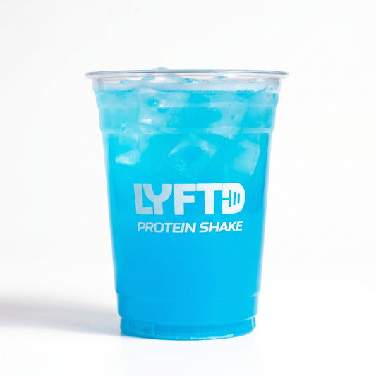 Iced Blueberry Beef Protein Shake